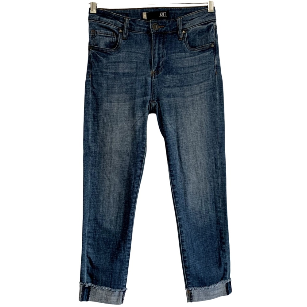 Kut From The Kloth “Amy” Crop Straight Leg Jeans